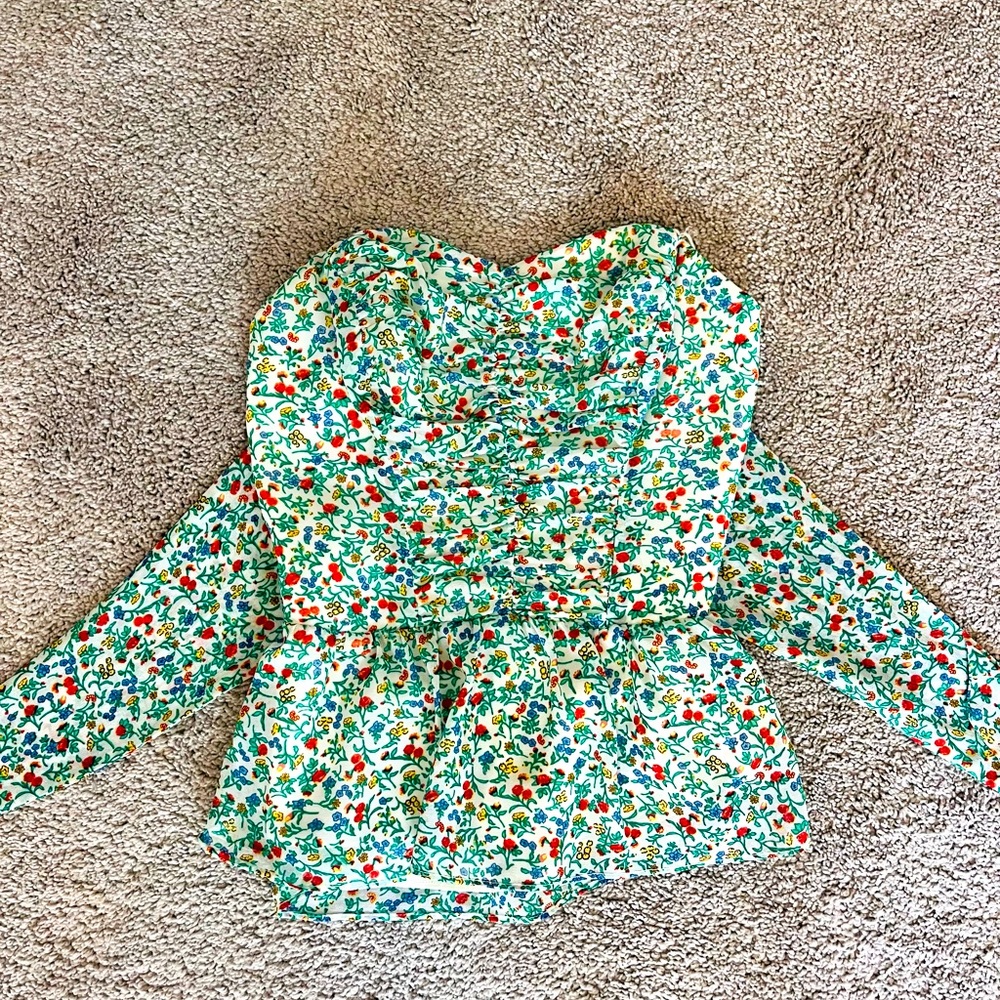 Guess Floral Corset Top - Picture 1 of 3